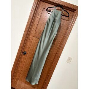 Mori Lee Madeline Gardner Moss Luxe Satin - High Neck Bridesmaid Dress